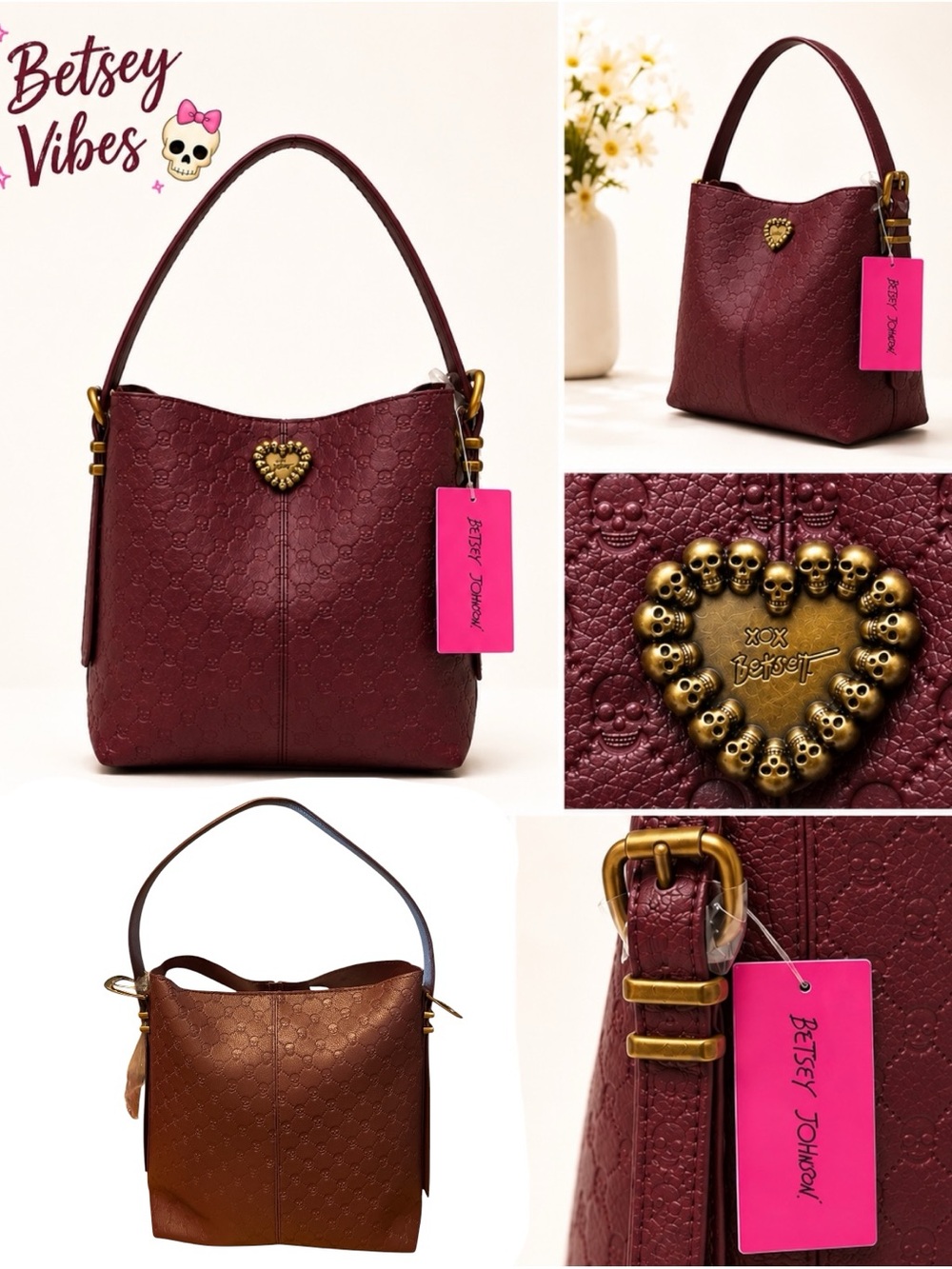 NWT Betsy Johnson 💀Bag